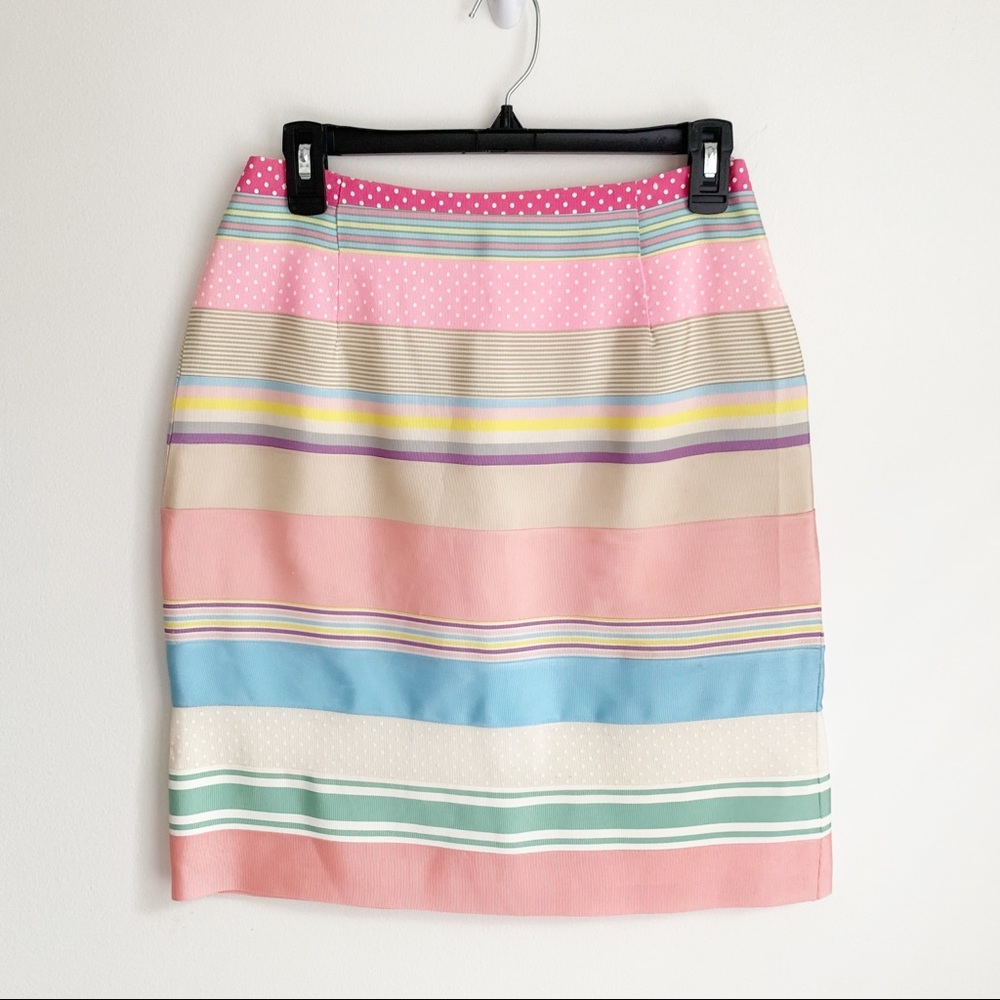 J McLaughlin Multi Ribbon Mini Skirt